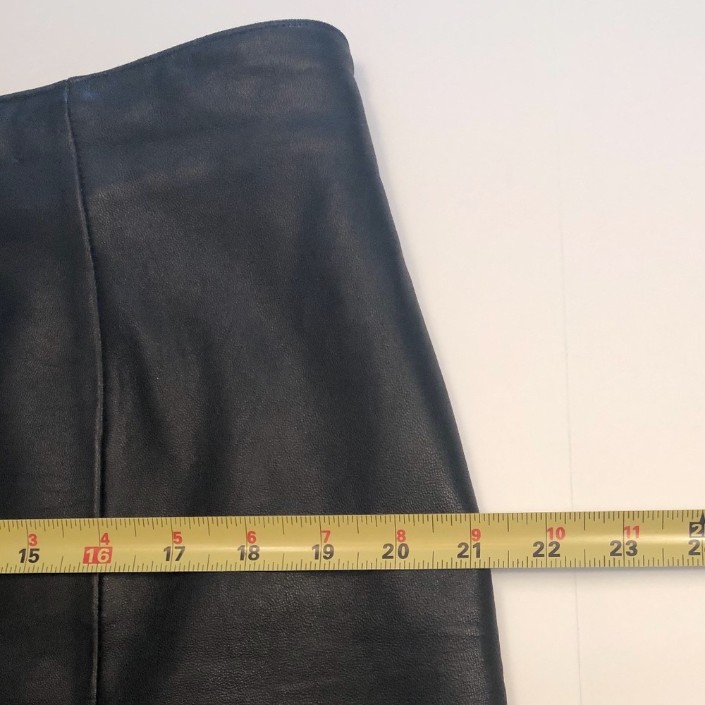 Vintage 111 STATE Black Leather Short Skirt - Picture 12 of 12
